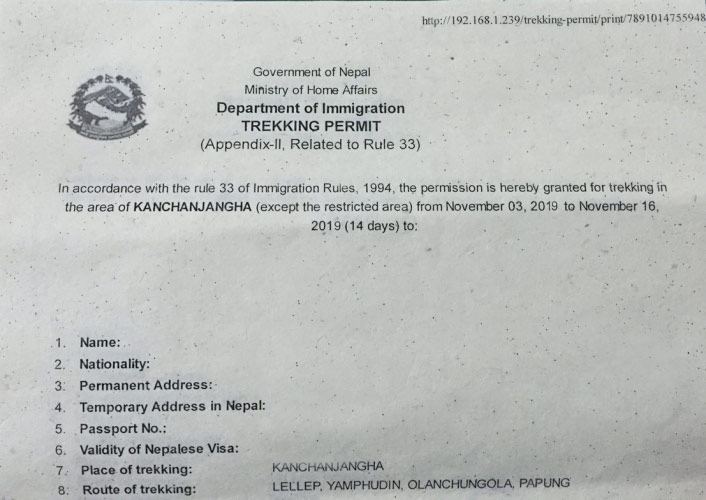 Permit for Kanchenjunga Circuit Trek.jpg Permit for Kanchenjunga Circuit Trek.jpg