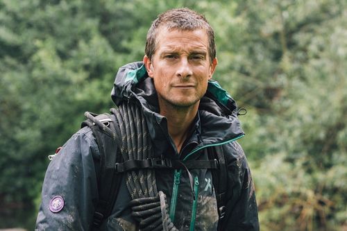 Adventurer Bear Grylls in Nepal for skydive in Lukla